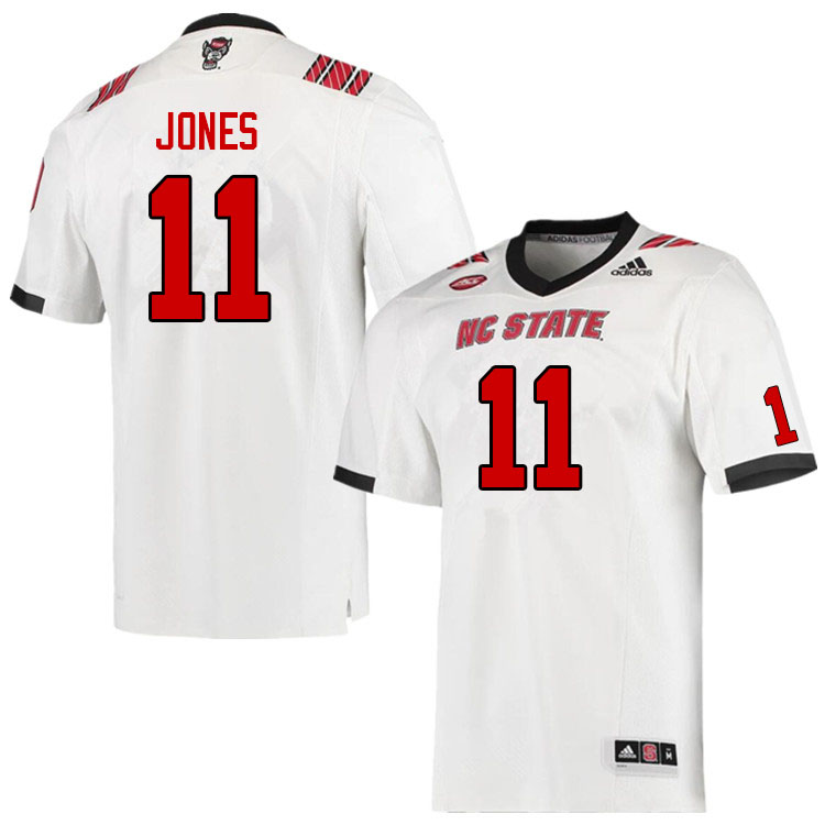 Men #11 Darryl Jones NC State Wolfpack College Football Jerseys Sale-White - Click Image to Close
